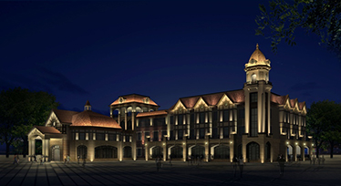 光臣照明再次成交福州名城長樂幼兒園夜景工程