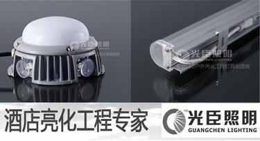 光臣LED護(hù)欄管及LED點(diǎn)光源 酒店亮化工程的應(yīng)用