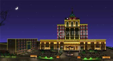 【山西運城】光臣照明LED護欄管閃耀天都大酒店