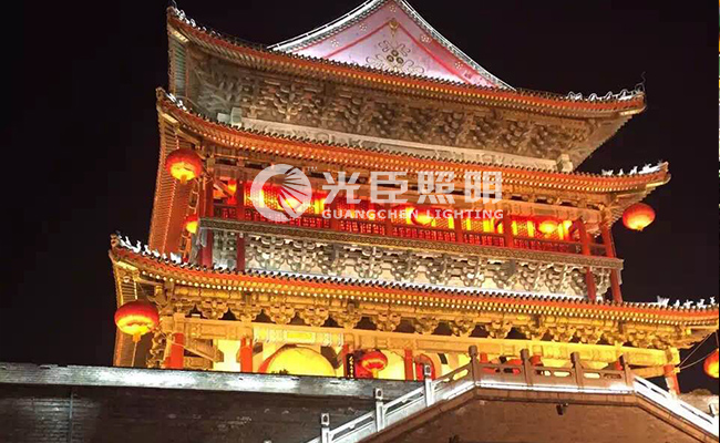 燈與歷史文化的融合，LED貼片洗墻燈亮化傳統(tǒng)建筑