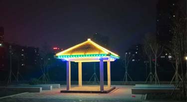 小區(qū)涼亭亮化 客戶(hù)滿(mǎn)意就是光臣的原動(dòng)力！