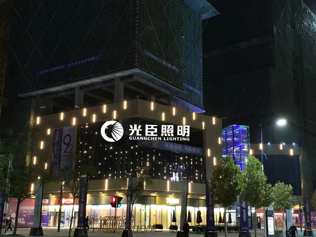 商業(yè)廣場亮化，DMX512點光源打造星空閃爍效果